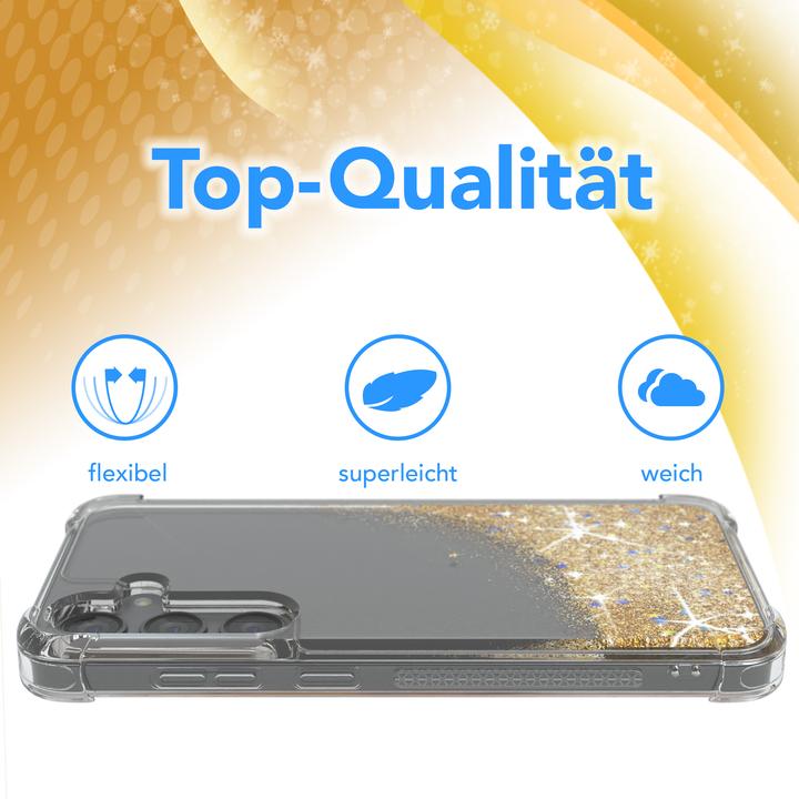 Produktbild EAZY CASE Liquid Glittery Hülle für Galaxy S24 Plus (Samsung Galaxy S24+)