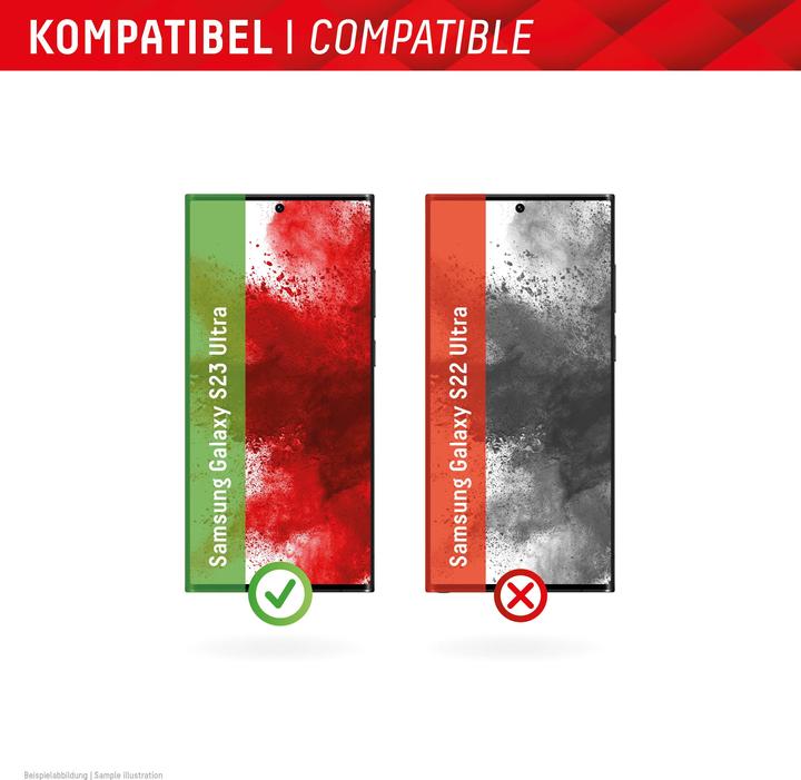Produktbild Displex Real Glass, Full Cover Panzerglas + Handyhülle (1 Stück, Samsung Galaxy S23 Ultra)