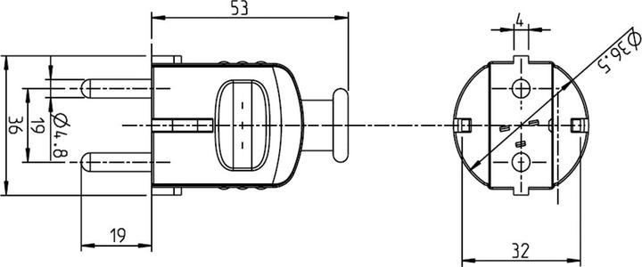 Produktbild Bachmann 9.470 Typ Elektrischer Netzstecker (CEE 7/4)