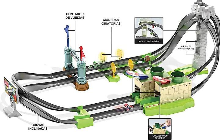 Actual product image Hot Wheels Mario Kart Circuit Lite Track