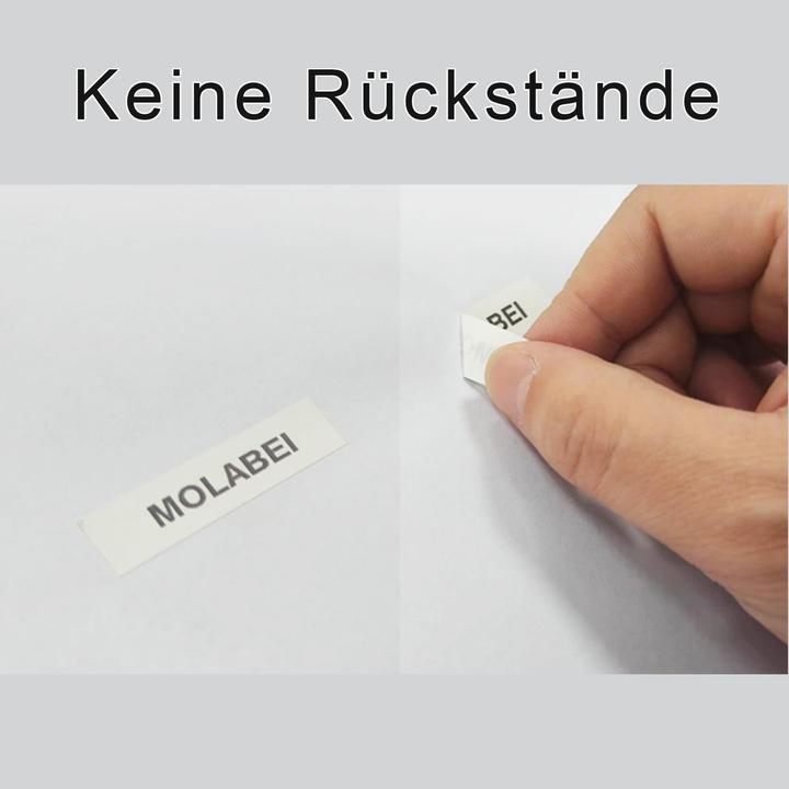 Actual product image Molabel 20er Set Letratag Label Tape Ersatz für Dymo Drucker (Black, White)