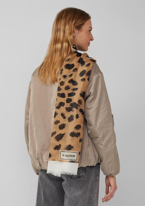 Image du produit s.Oliver Tuch Schal mit abstraktem Leo-Muster