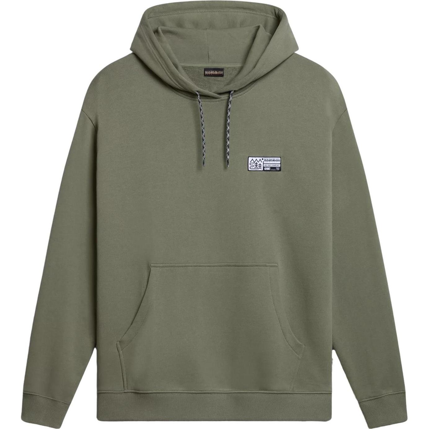 Napapijri, Herren, Pullover, hoodie faber, Grün, (S)