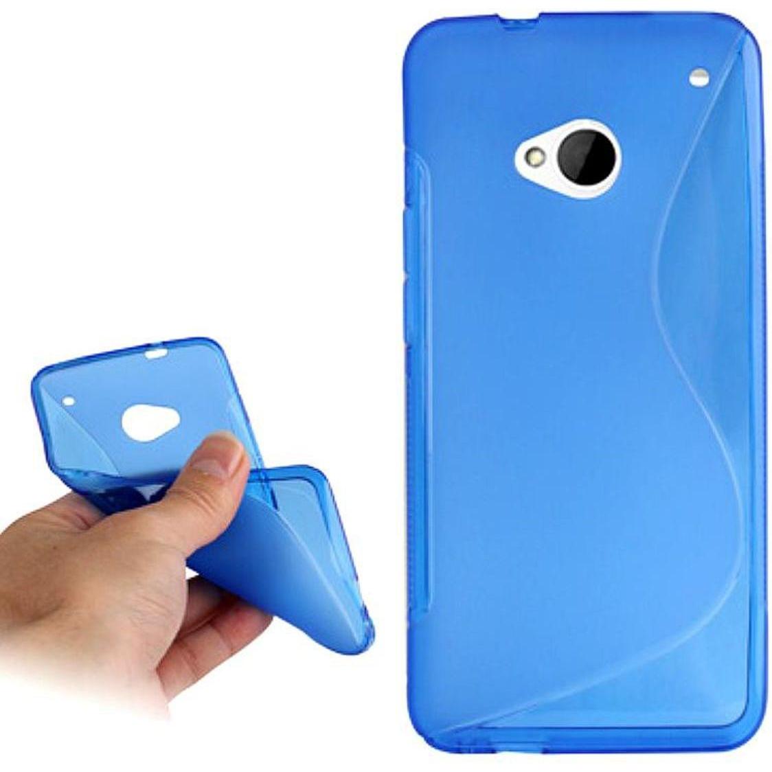 Thumbnail - König Design Schutzhülle Motiv Handyhülle Case für HTC One M7 Transparent / Blau (HTC One M7), Smartphone Hülle, Transpa...