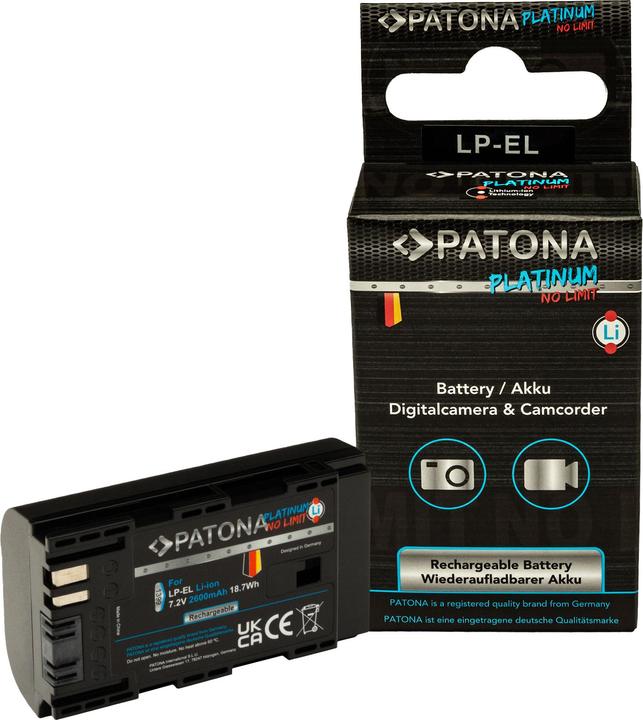 Immagine prodotto Patona Platino Canon LP-EL (Batteria della fotocamera)