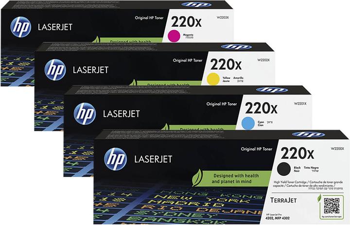 Image du produit HP Original W2200X SET / 220X SET Set avec les quatre couleurs (C, CF, M, Y)