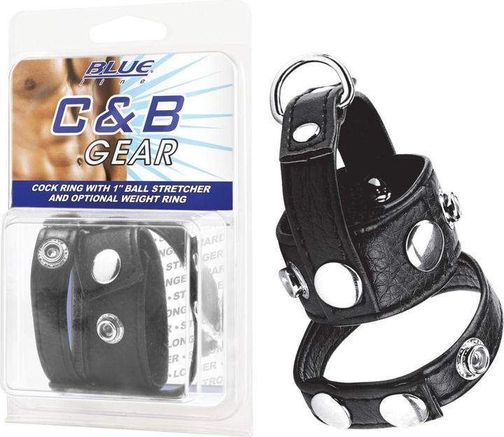 Immagine prodotto Blue Line C&B GEAR Anello per il Cazzo con barella a sfera da 1' e anello di peso (1 cm)
