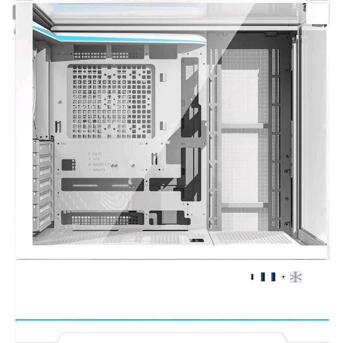 Darkflash Tech Darkflash DY450 computer case without fans (white) (ITX, mATX, ATX), PC Gehäuse, Weiss