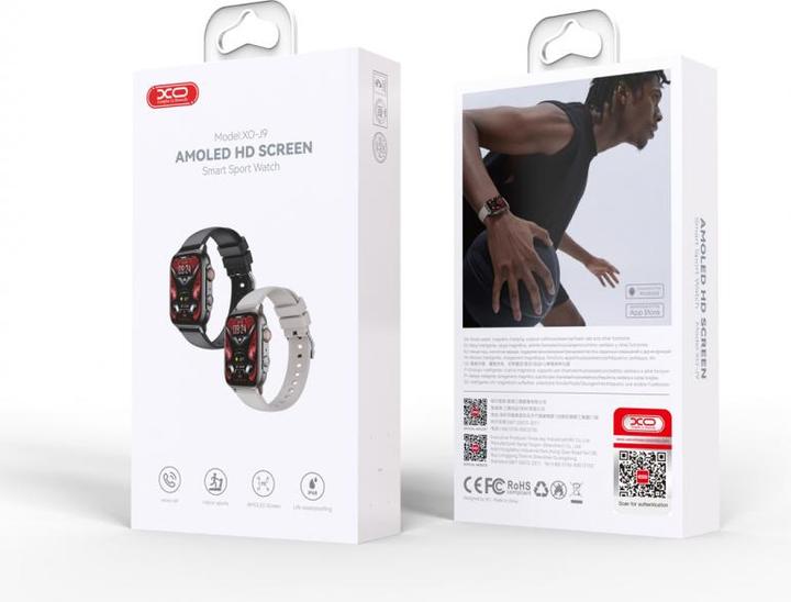 Actual product image xO smartwatch J9 Amoled black