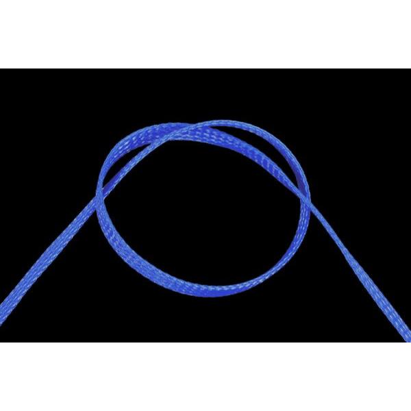 Phobya, Kabelschutz + Kabelführung, Flex Sleeve 6mm (1/4' UV-blau 1m (Kabelschlauch, 1000 mm)