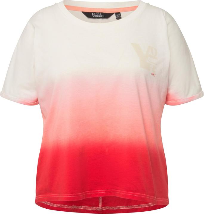 Actual product image Ulla Popken Dip Dyed Short Sleeve Logo Tee (46, 48)