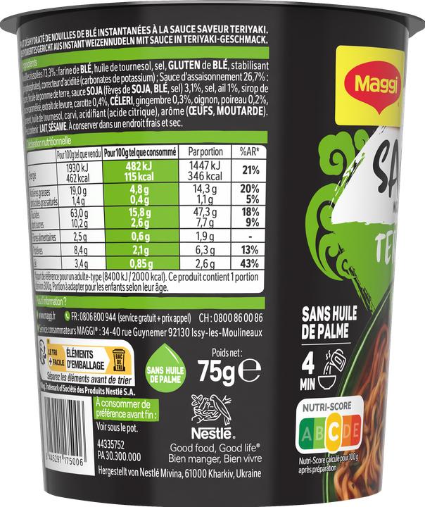 Image du produit Maggi Saucy Noodle Teriyaki (90 g)