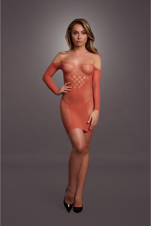 Produktbild Le Désir Long-Sleeved Net Mini Dress - One Size (One Size)