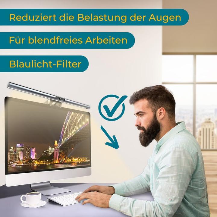 Image du produit Hermex Éclairage du moniteur Screenbar Éclairage de l'écran Éclairage du moniteur LED