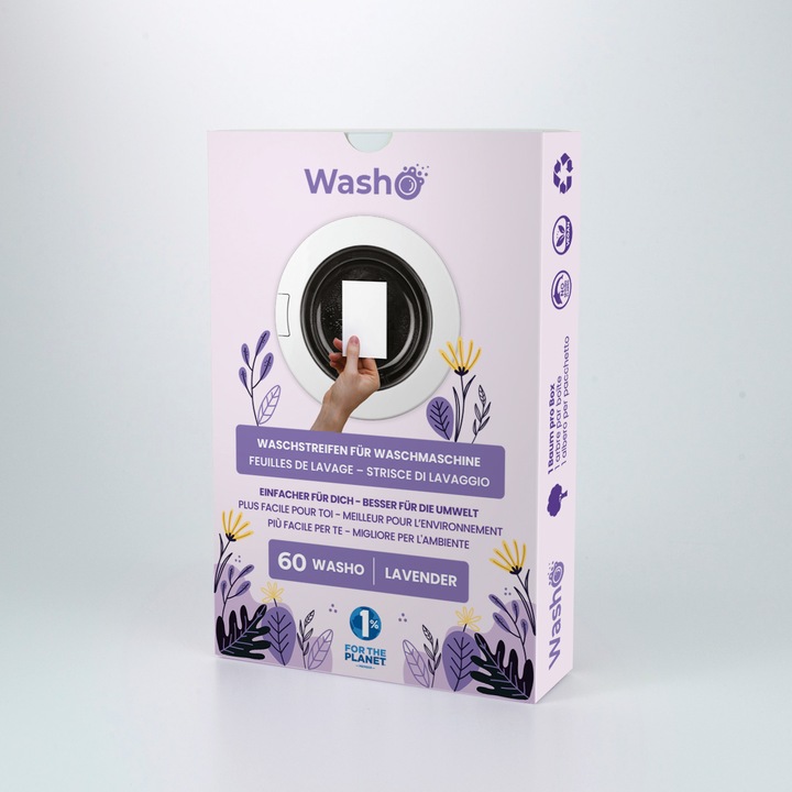 Actual product image Washo Washing strips (60 Washing cycles, Sheets)