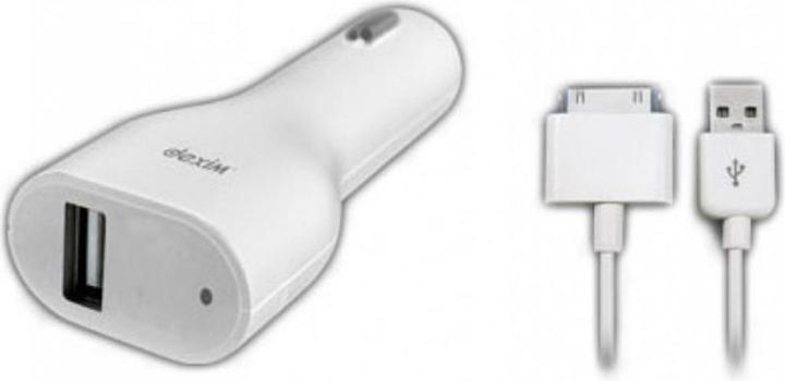 Produktbild Dexim Car Charger für iPad/ iPhone/ iPod Weiss