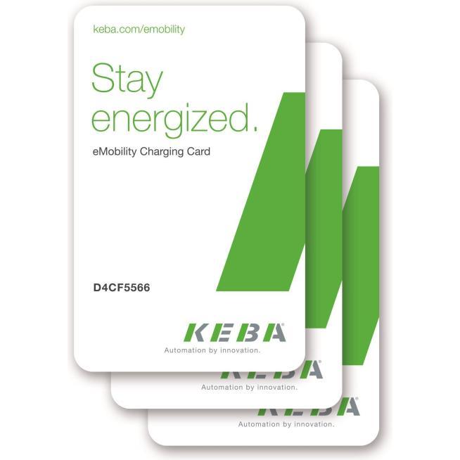 Keba, Accessori per ricarica auto elettriche, Scheda RFID