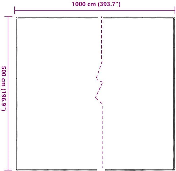 Actual product image vidaXL transparente Plane (10 x 5 m)