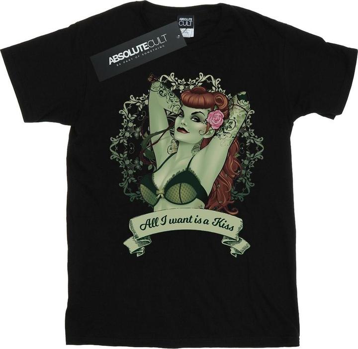 Actual product image Mens Poison Ivy All I want Is A Kiss T-Shirt (3XL)