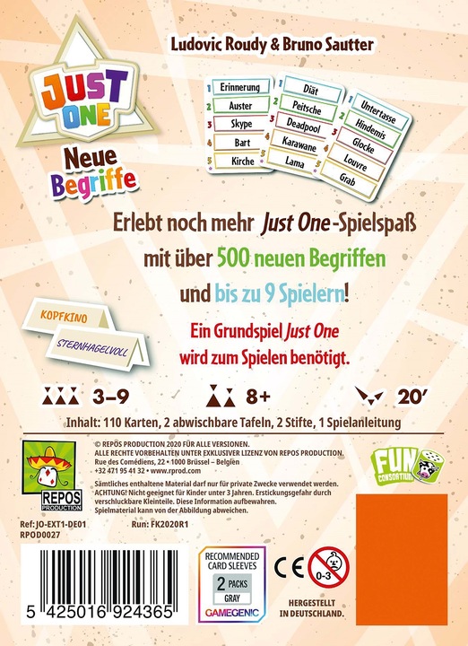 Actual product image Asmodée Just One - New terms (extension) (German)