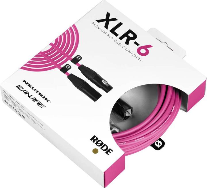 Productafbeelding RØDE XLR-6 Roze (6 m, XLR)