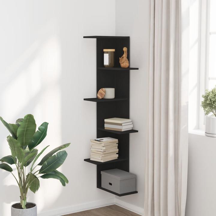 Immagine prodotto VidaXL Scaffale a muro ad angolo (36,5 x 36,5 x 140 cm)