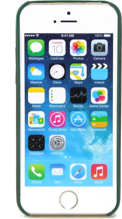 Produktbild König Design Apple iPhone 8 Plus TPU Handy Hülle Holz Optik Schutz Case Grün Cover Etuis Neu (Apple iPhone 8 Plus)