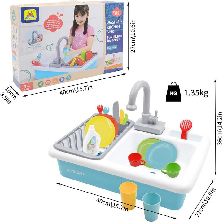 Immagine prodotto Acelane Spülbecken-Spielzeug mit fliessendem Wasser