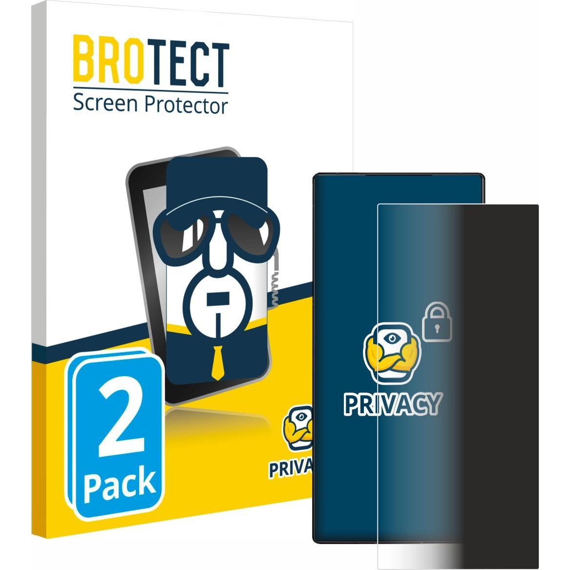 BROTECT Sichtschutzfolie Anti-Spy Privacy Folie Blaulicht-Schutz (2 Stück, Nubia Red Magic), Smartphone Schutzfolie, Bla...