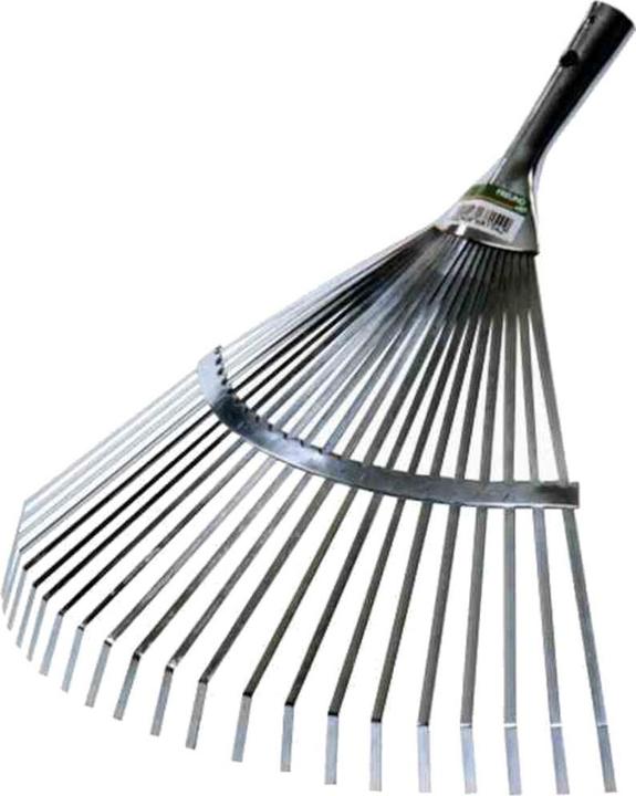 Actual product image Freund Victoria Fan broom, 68154, made of steel in silver, working width: 41 cm, without handle, handle holder: