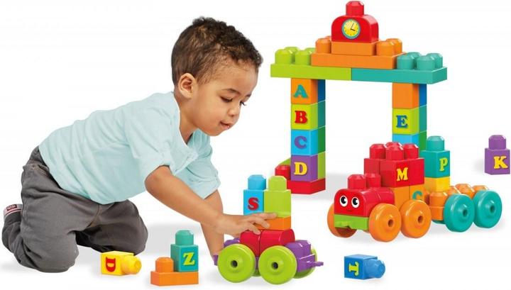Actual product image Mega Bloks ABC Learning Train (60 pieces)