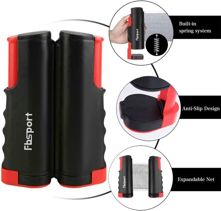 Image du produit Fbsport Tischtennis-Set mit Schlägern, Netz und sechs Bällen