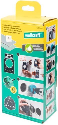 Actual product image wolfcraft 1 socket outlet installation set for drywall construction