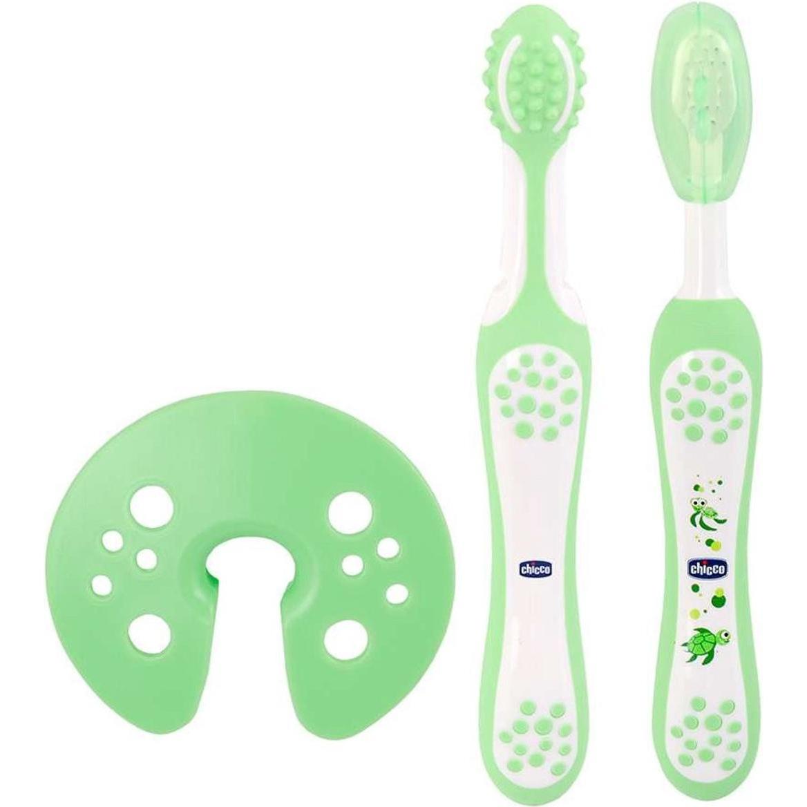 Chicco Verde Spazzolino Manuale, Spazzolino Da Denti (Morbido, 1X)