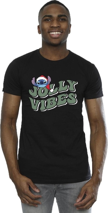Immagine prodotto Disney Lilo & Stitch Jolly Chilling Vibes Maglietta Uomo (L)