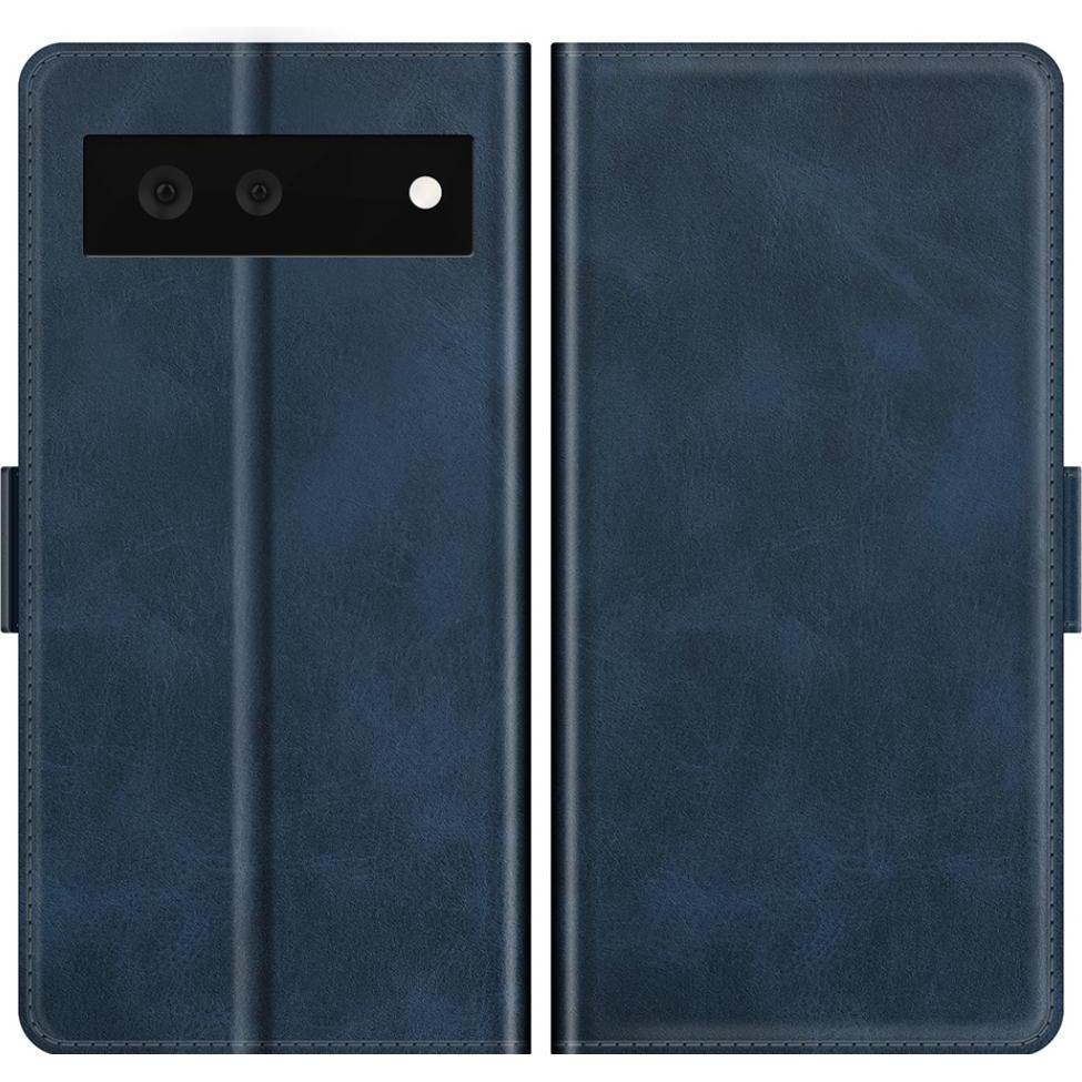 Thumbnail - Screenguard Google Pixel 6 CardLounge Lederhülle (Google Pixel 6), Smartphone Hülle, Blau