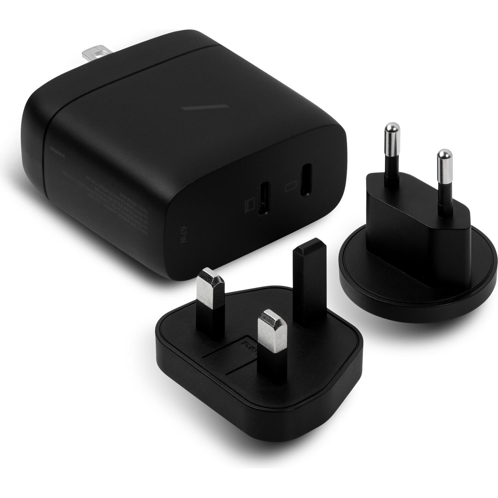 Native Union Fast GaN Charger PD 67W (67 W), USB Ladegerät, Schwarz