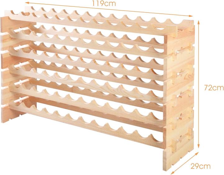 Image du produit Costway Casier à vin (72 Fl.)