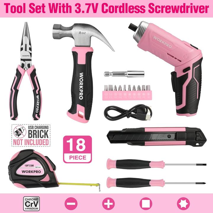 Actual product image Workpro 18-teiliges Werkzeugset (18 pieces)