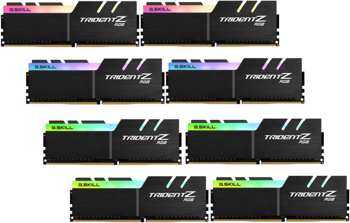 Produktbild G.Skill Trident Z RGB (8 x 8GB, 3200 MHz, DDR4-RAM, DIMM)
