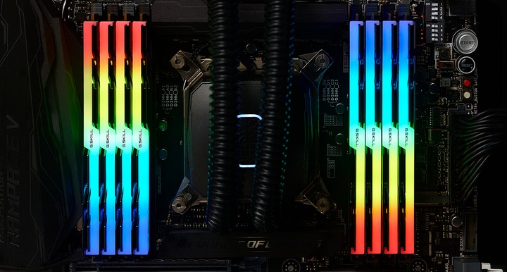 Produktbild G.Skill Trident Z RGB (8 x 8GB, 3200 MHz, DDR4-RAM, DIMM)
