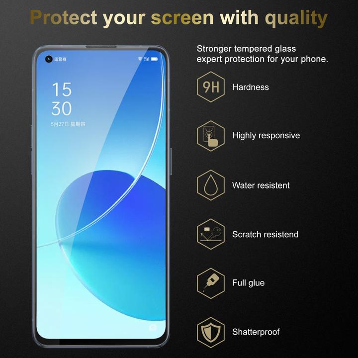 Produktbild Cadorabo Displayschutzglas (3 Stück, Oppo Reno 6 5G)