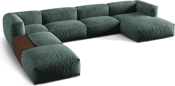 Actual product image Micadoni Modular Panoramic Left Corner Sofa, "Martina", 5 Seats, 406x280x75 Made in Europe (Sofa landscape)