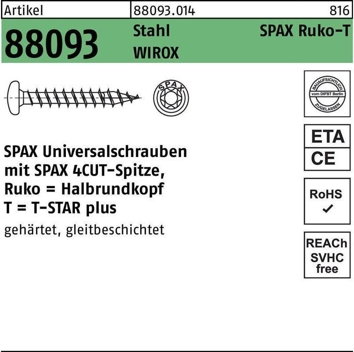 Image du produit Spax Vis pour panneaux agglomérés (200 Vis par pièce)