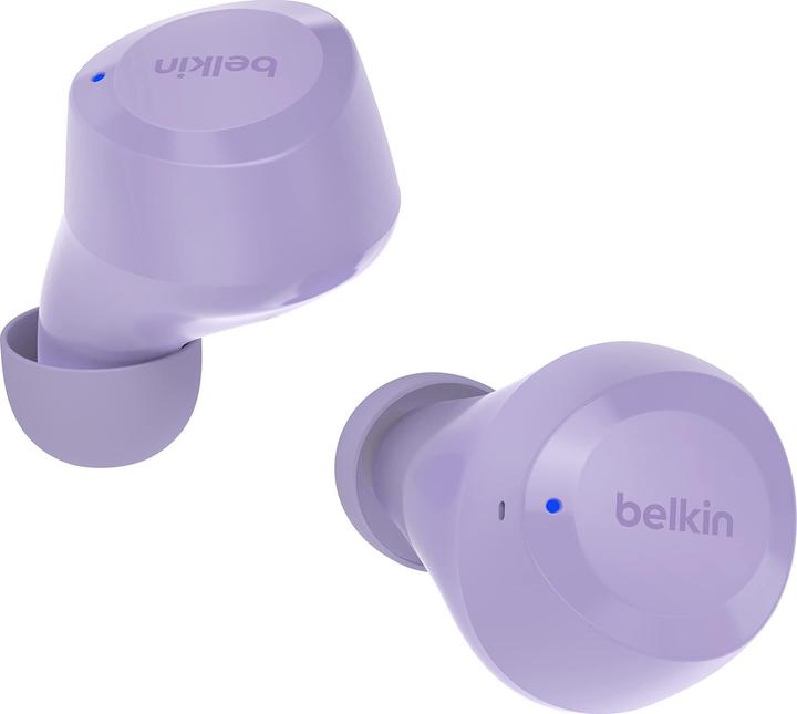 Belkin wireless soundform bolt tws hellviolett (Keine Geräuschunterdrückung, 28 h, Kabellos)