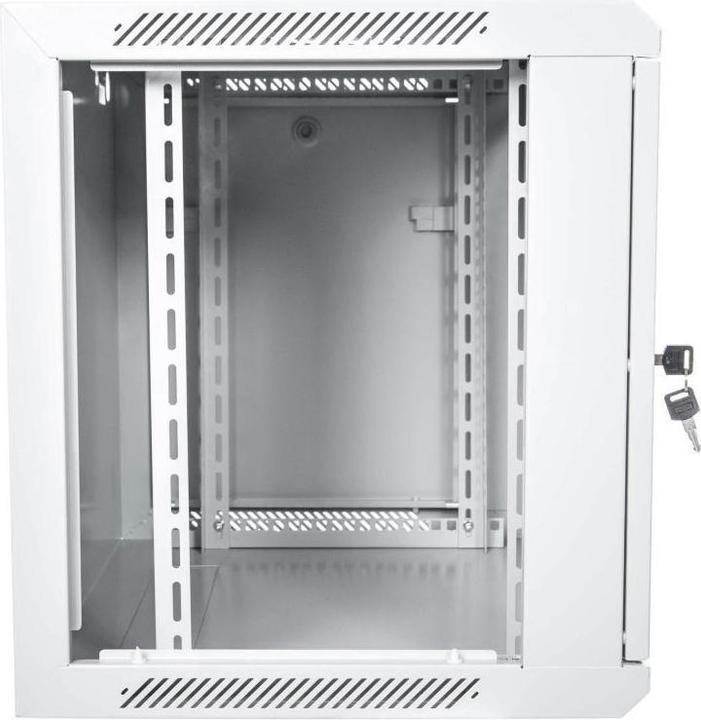 Actual product image Digitus CATlink Wallmount cabinet 9U, 600x450mm, grey RAL 7035 (9 RU, 19 inch rack)