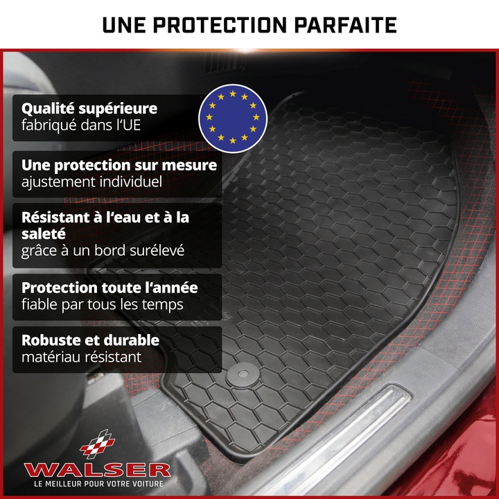 Immagine prodotto Walser Tappeti in gomma per Volvo S60 BJ 2011 - oggi, V60 BJ 2011 - oggi (2 tappetini anteriori + 2 tappetini posteriori)
