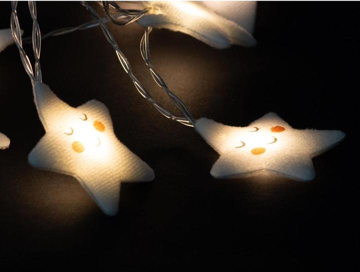 Actual product image Cocon String of fabric star lights, 165 cm, operating mode (1.65 m)