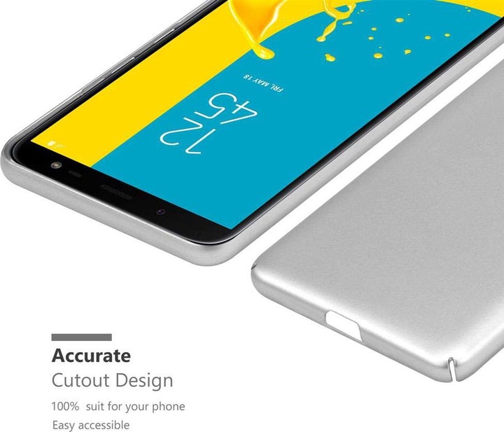 Actual product image Cadorabo Hard Cover Matt Metal Cover (Samsung Galaxy J6 (2018))