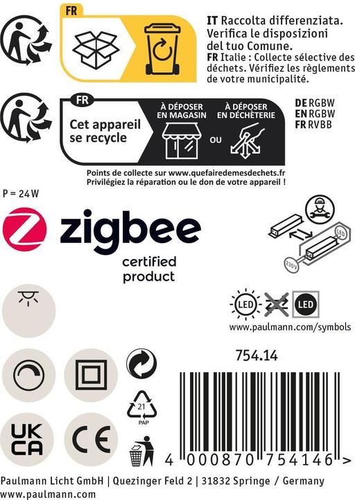 Produktbild Paulmann Deckenleuchte Casca Zigbee (2500 lm)